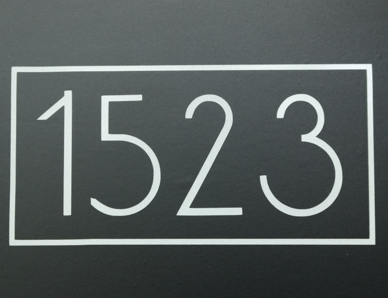 What is my mailbox number? Mailbox Number . Modern mailbox decals with your exact house numbers