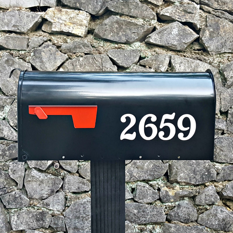 Secure mail and parcel delivery in your neighbourhood. Mailbox Number - Chatelaine traditional style custom mailbox numbers