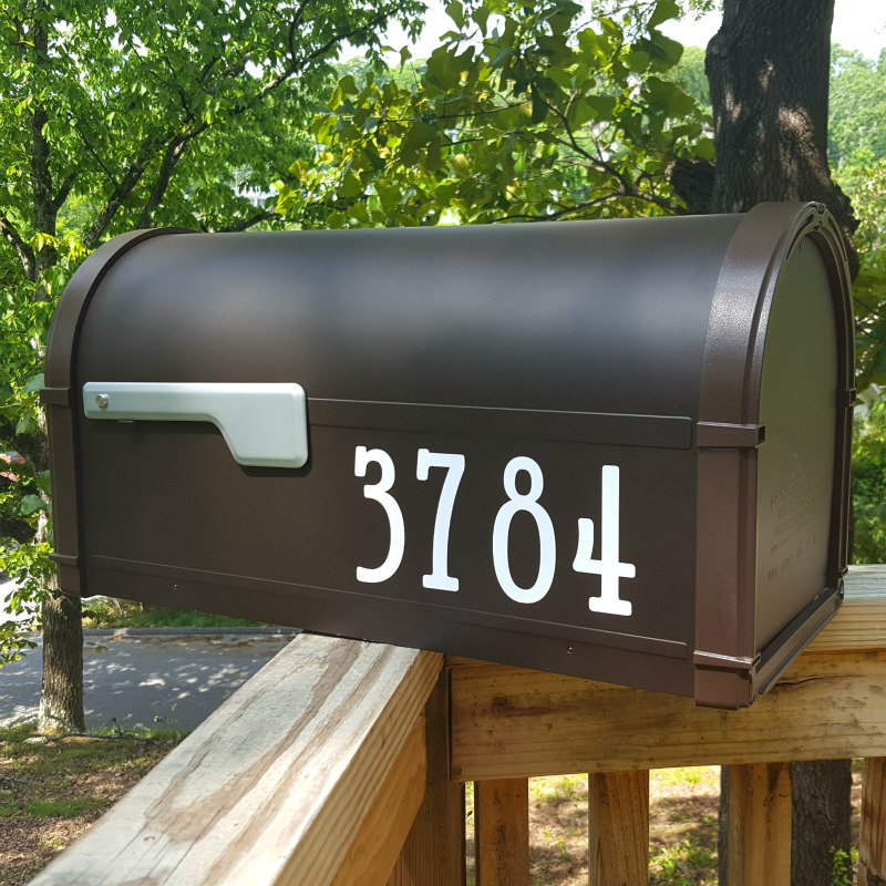 Mailbox numbers and decals made to fit your mailbox perfectly